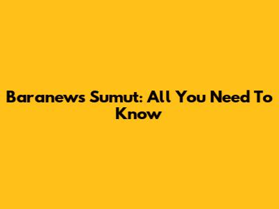 Baranews Sumut: All You Need To Know