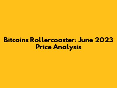 Bitcoin's Rollercoaster: June 2023 Price Analysis
