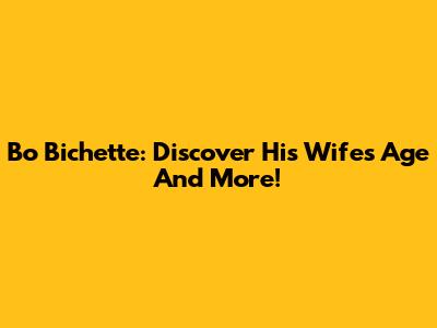 Bo Bichette: Discover His Wife's Age And More!