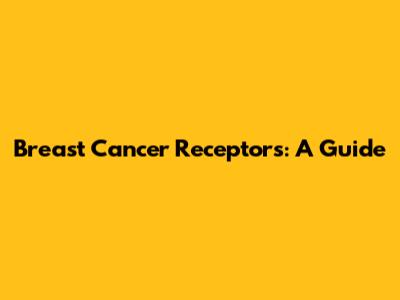 Breast Cancer Receptors: A Guide
