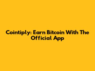 Cointiply: Earn Bitcoin With The Official App