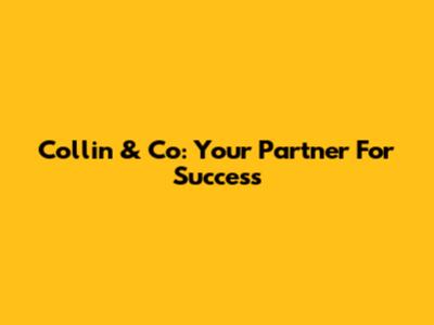 Collin & Co: Your Partner For Success