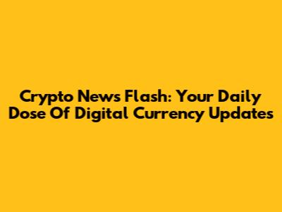 Crypto News Flash: Your Daily Dose Of Digital Currency Updates