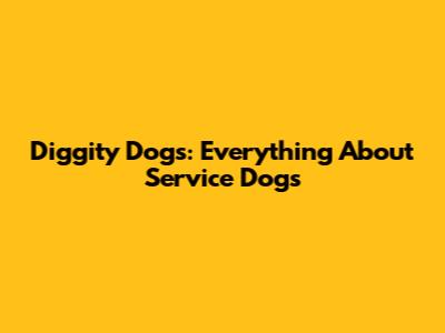 Diggity Dogs: Everything About Service Dogs