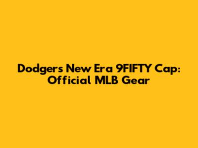Dodgers New Era 9FIFTY Cap: Official MLB Gear
