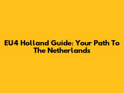 EU4 Holland Guide: Your Path To The Netherlands