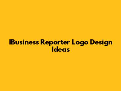 IBusiness Reporter Logo Design Ideas