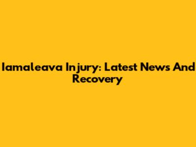 Iamaleava Injury: Latest News And Recovery