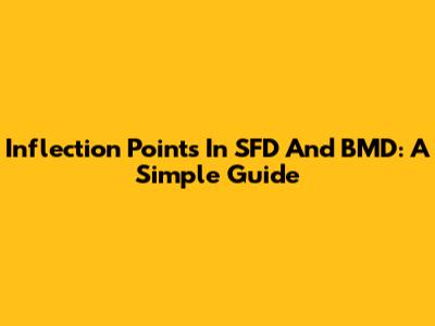 Inflection Points In SFD And BMD: A Simple Guide