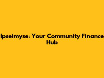 Ipseimyse: Your Community Finance Hub