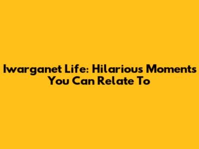Iwarganet Life: Hilarious Moments You Can Relate To