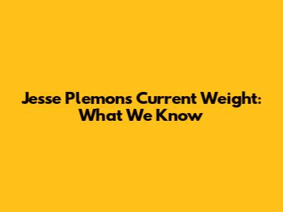 Jesse Plemons' Current Weight: What We Know