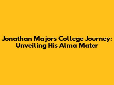 Jonathan Majors' College Journey: Unveiling His Alma Mater