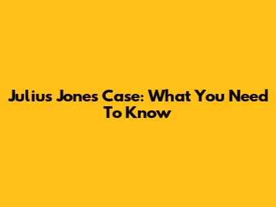 Julius Jones Case: What You Need To Know