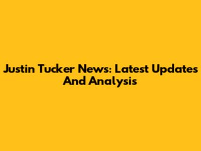 Justin Tucker News: Latest Updates And Analysis