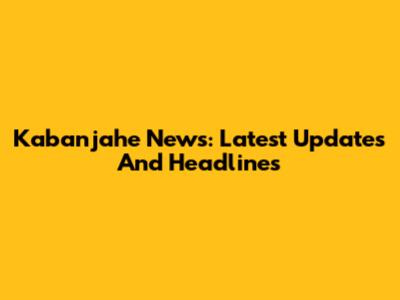 Kabanjahe News: Latest Updates And Headlines