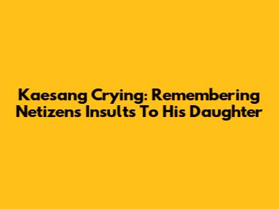 Kaesang Crying: Remembering Netizens' Insults To His Daughter