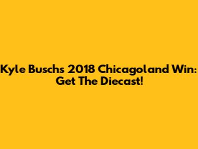 Kyle Busch's 2018 Chicagoland Win: Get The Diecast!