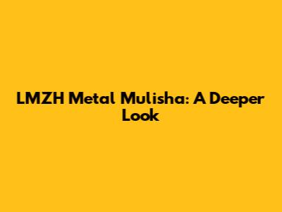 LMZH Metal Mulisha: A Deeper Look