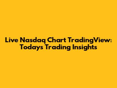 Live Nasdaq Chart TradingView: Today's Trading Insights