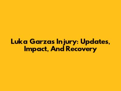 Luka Garza's Injury: Updates, Impact, And Recovery