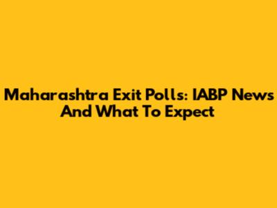 Maharashtra Exit Polls: IABP News And What To Expect