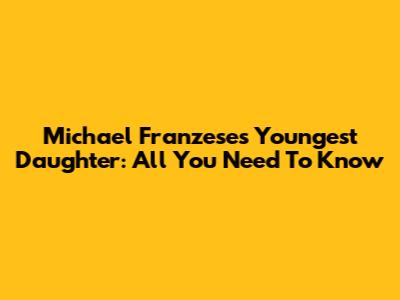 Michael Franzese's Youngest Daughter: All You Need To Know