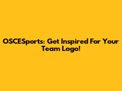 OSCESports: Get Inspired For Your Team Logo!
