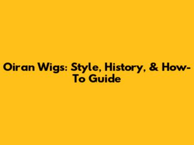 Oiran Wigs: Style, History, & How-To Guide