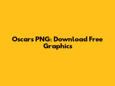 Oscars PNG: Download Free Graphics