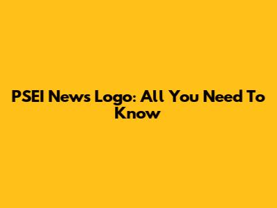 PSEI News Logo: All You Need To Know