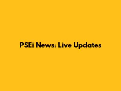 PSEi News: Live Updates