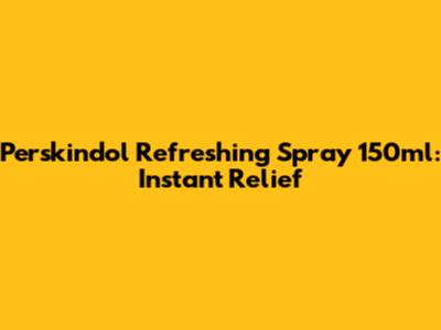 Perskindol Refreshing Spray 150ml: Instant Relief