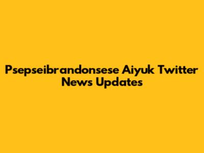 Psepseibrandonsese Aiyuk Twitter News Updates