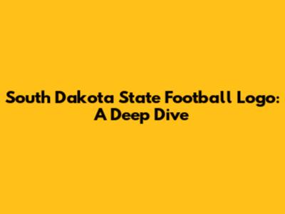 South Dakota State Football Logo: A Deep Dive