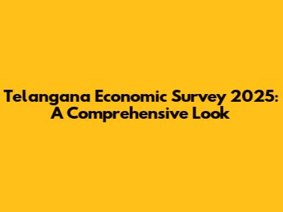 Telangana Economic Survey 2025: A Comprehensive Look