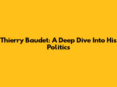 Thierry Baudet: A Deep Dive Into His Politics