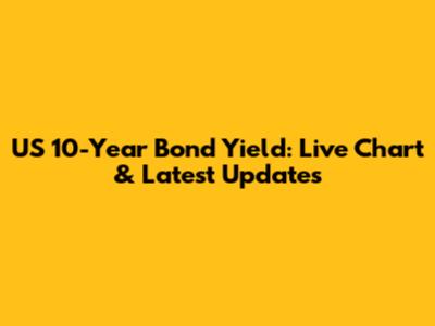 US 10-Year Bond Yield: Live Chart & Latest Updates